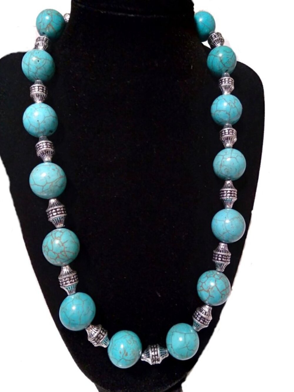 Turquoise Handcrafted Necklace & Earring Set